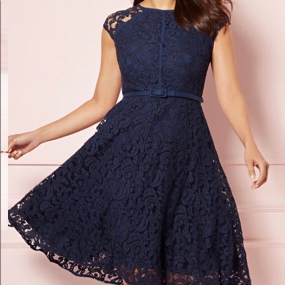 Navy Lace Dress
